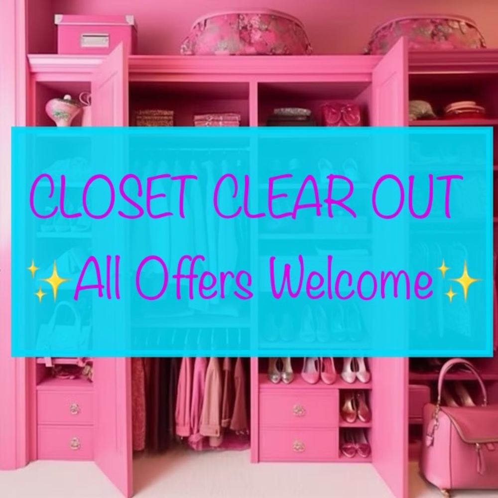 CLOSET CLEAR OUT MOVING SALE